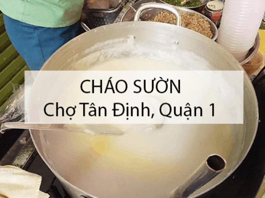 Món ăn ngon ở chợ Tân Định (Ảnh ST)